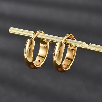 201 Stainless Steel Hoop Earrings EJEW-P304-15C-G-1