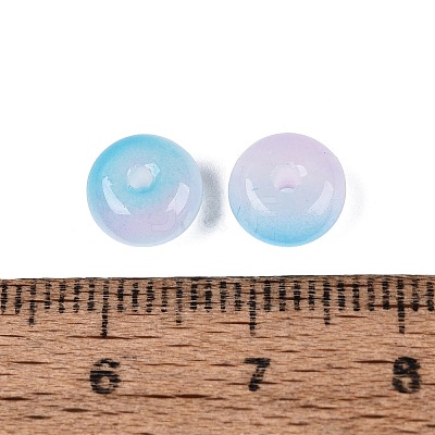 Baking Paint Imitation Jade Glass Beads GL-N006-01B-11-1