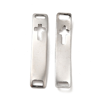 Tarnish Resistant 201 Stainless Steel Connector Charms STAS-D244-31P-E-1