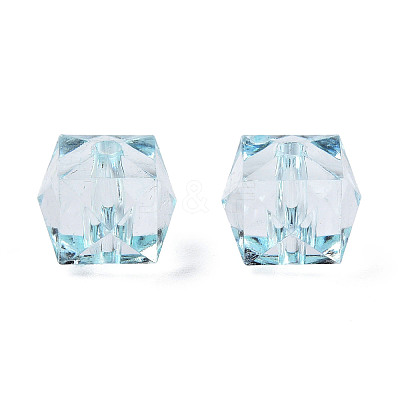 Transparent Acrylic Beads X-TACR-Q259-10mm-V38-1