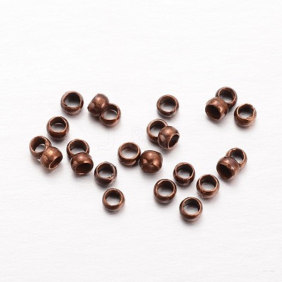 Rondelle Brass Crimp Beads KK-L134-27R-1