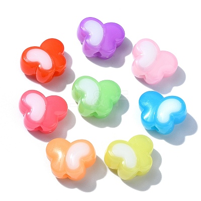 5 Bags Opaque Acrylic Beads OACR-CJ0001-73-1
