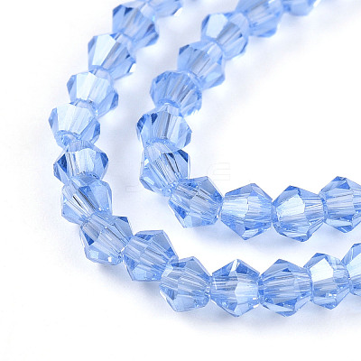 Transparent Electroplate Glass Beads Strands EGLA-A039-T2mm-A07-1