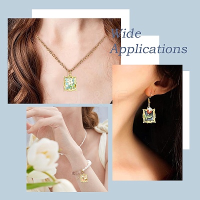 18Pcs 18 Styles Alloy Enamel Pendants FIND-CJ0008-86-1