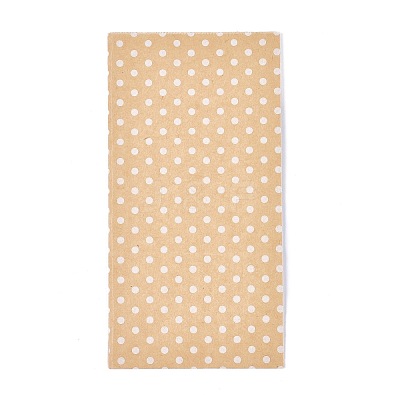 Eco-Friendly Polka Dot Pattern Kraft Paper Bags AJEW-M207-A01-01-1