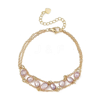 Brass Cable Chains Bracelets BJEW-JB14220-01-1