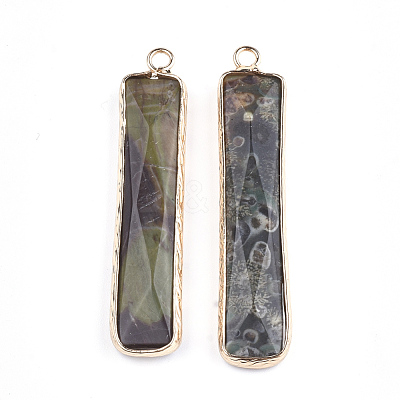 Natural Ocean Jasper Pendants G-S344-23A-1