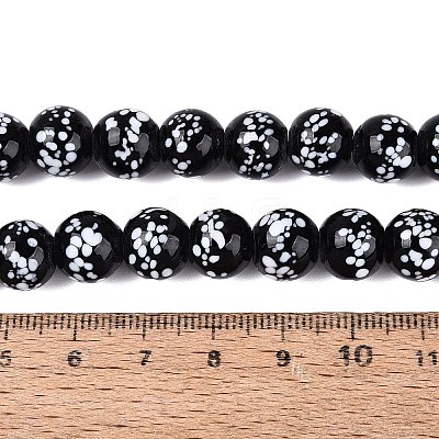 Handmade Lampwork Beads Strands LAMP-Q041-11D-1