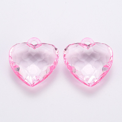 Transparent Acrylic Pendants TACR-T024-03B-903-1