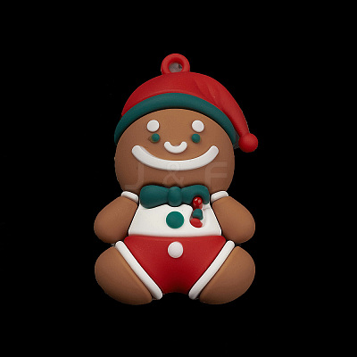 PVC Plastic Christmas Style Big Pendants PVC-O001-02C-1
