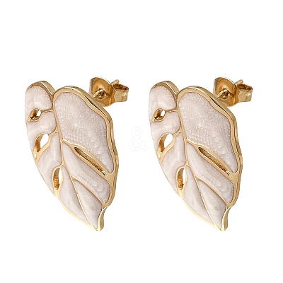 Brass Stud Earrings for Women KK-CBA9D38-05G-1