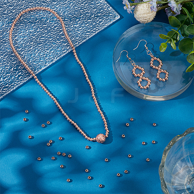 300Pcs Rack Plating Brass Spacer Beads KK-PH0012-43B-RG-1