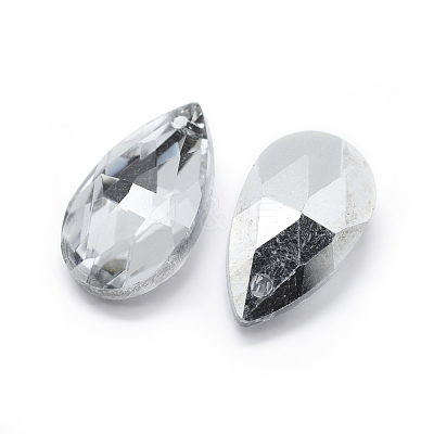 Faceted Glass Pendants GLAA-F069-L-B03-1