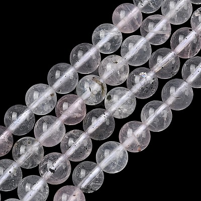 Natural Mica Quartz(Quartz with Mica Inclusions) Round Beads Strands G-C270-B03-6mm-1