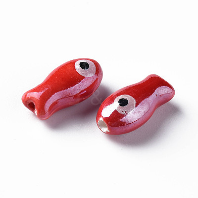 Handmade Porcelain Beads PORC-T007-06D-1