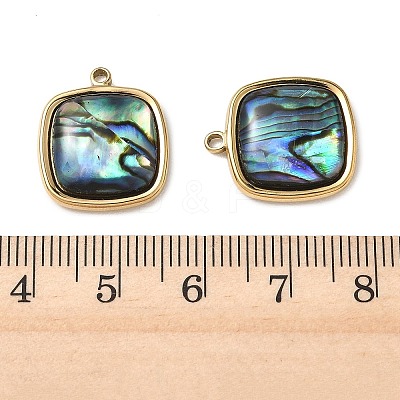 Natural Paua Shell Pendants STAS-G397-20G-02-1