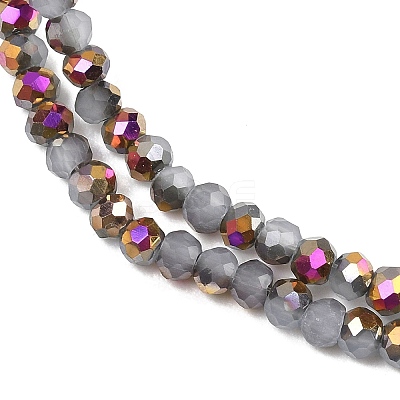 Electroplate Glass Beads Stradns EGLA-H114-02B-03-1