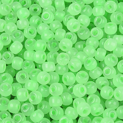 6/0 Transparent Inside Colours Glass Seed Beads SEED-N008-08T-1
