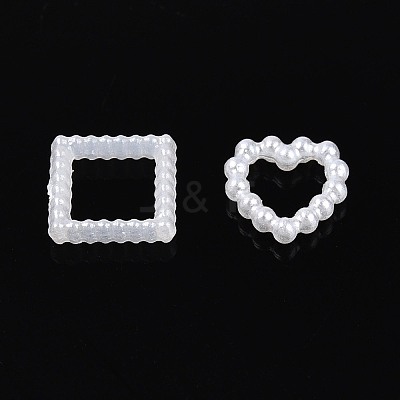 ABS Plastic Imitation Pearl Beads OACR-T030-17M-1