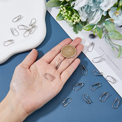 20Pcs Brass Earring Hooks KK-FH0007-17P-1
