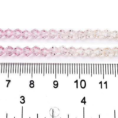 Gradient Color Baking Paint Glass Bead Strands X1-DGLA-A039-T4mm-A01-1