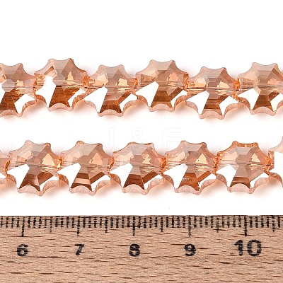Electroplate Transparent Glass Beads EGLA-H112-04HP-03-1