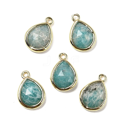 Natural Amazonite Faceted Pendants G-U019-05G-02-1