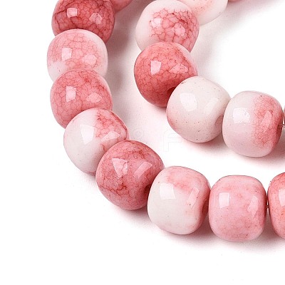 Ombre Effect Dyed Glass Beads Strands GLAA-N067-01A-09-1
