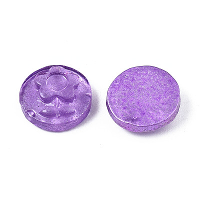 Spray Painted Transparent Resin Cabochons CRES-S302-64-A04-1