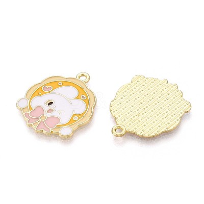 Alloy Enamel Pendants ENAM-T022-62D-1