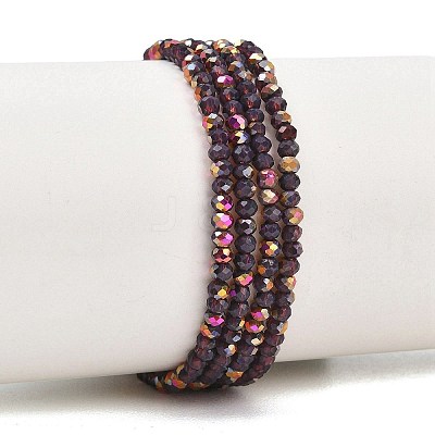 Electroplate Glass Beads Stradns EGLA-H114-02A-04-1
