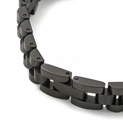 Ion Plating(IP) 304 Stainless Steel Thick Link Chain Bracelet Hand Polished BJEW-G649-10C-1