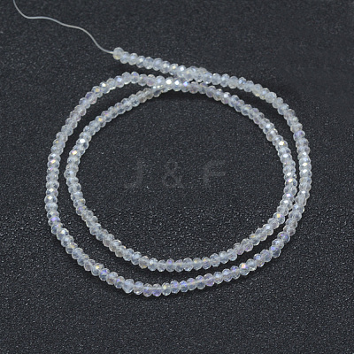 Electroplate Glass Beads Strands X-EGLA-J144-AB-A01-1
