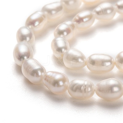 Natural Cultured Freshwater Pearl Beads Strands PEAR-J005-58-1
