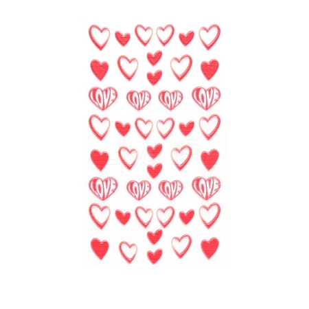 Valentine's Day 5D Love Nail Art Sticker Decals LS-MRMJ-R109-Z-D4363-01-1