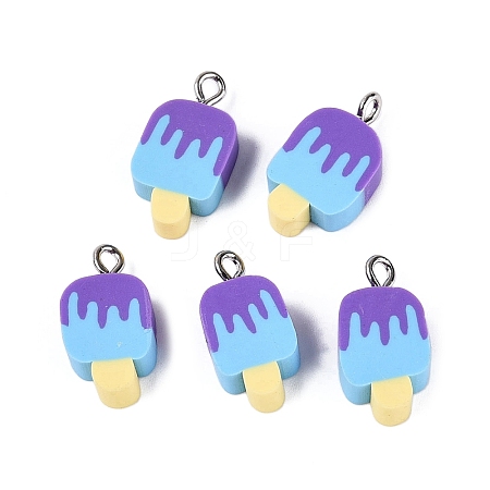 Handmade Polymer Clay Pendants CLAY-Q253-07P-09-1