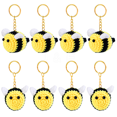 8Pcs Handmade Yarn Costume Keychain KEYC-GA00016-1