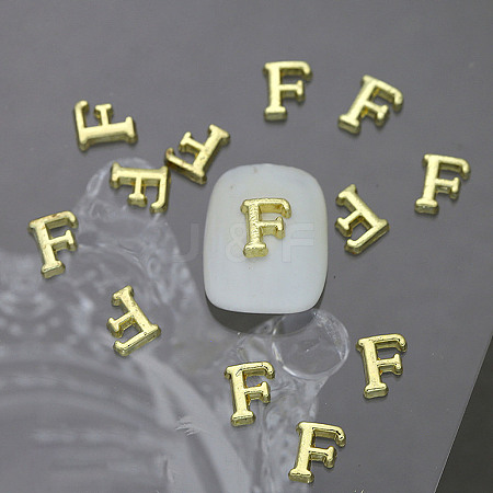 Alloy 26 Letter Shapes Nail Art Decoration MRMJ-WH0114-001-06-1