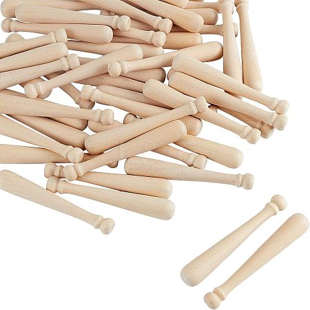 Olycraft Unfinished Mini Natural Wooden Half Drilled Beads WOOD-OC0001-27B-1