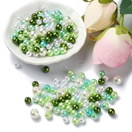 ABS Plastic Imitation Pearl Beads KY-YW0001-61A-1