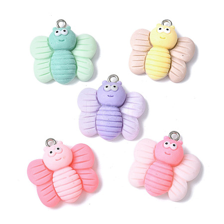 Opaque Resin Pendants RESI-V001-08-1