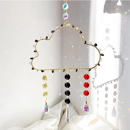 Teardrop Glass Suncatchers PW-WG5FF2E-02-1