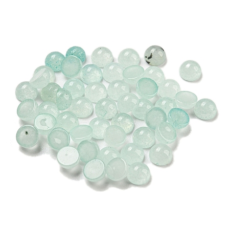 Natural White Jade Dyed Cabochons G-H309-03-18-1