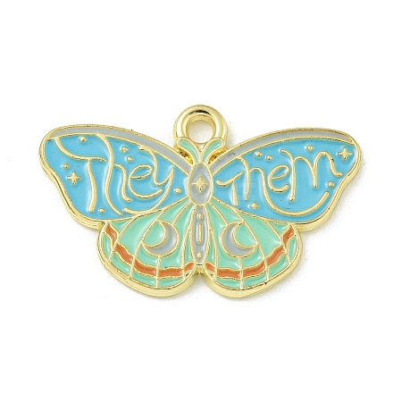 Alloy Enamel Pendants ENAM-I060-04C-1