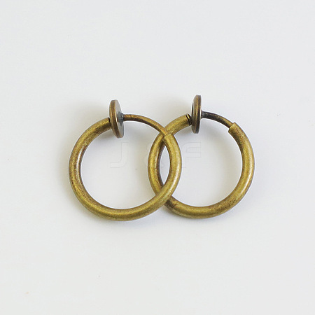 Brass Clip-on Earrings for Women WG23246-32-1