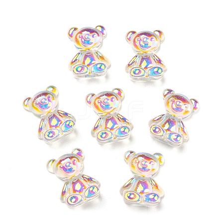 Cartoon Transparent Resin Cabochons RESI-G073-01C-1