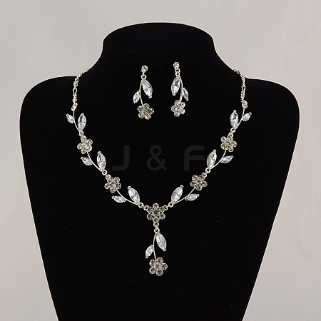 Alloy Rhinestone Jewelry Sets FS-WG30807-01-1