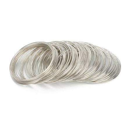 Steel Bracelet Memory Wire AJEW-XCP0001-38-1