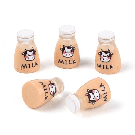 Printed Opaque Resin Milk Figurine Display Decorations RESI-N051-11A-1