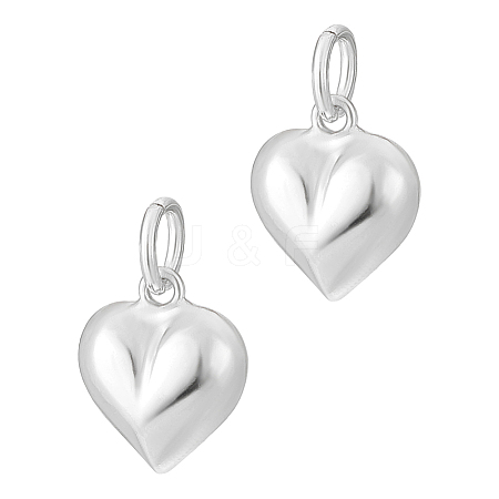 925 Sterling Silver Peach Heart Charms FIND-PH0021-55B-1